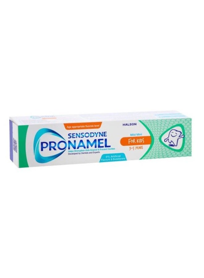 Sensodyne Pronamel Kids Mild Mint Toothpaste 50 ml – For Children Aged 3–5 Years